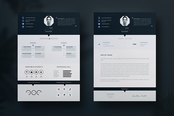 Justin - Fresh design - The Cv in Resume Templates - product preview 2