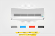 Air conditioner vector illustration
