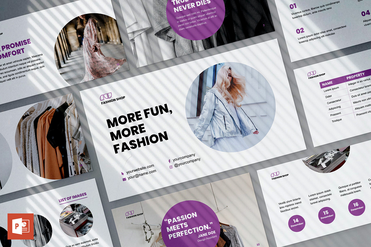 Fashion Shop PowerPoint Presentation in PowerPoint Templates - product preview 8