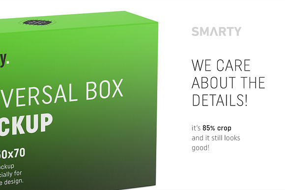 Universal box mockup 200x150x70 in Product Mockups - product preview 2