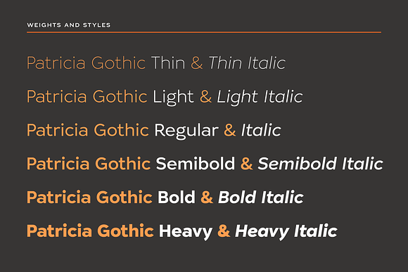 Patricia Gothic Thin in Gothic Fonts - product preview 1