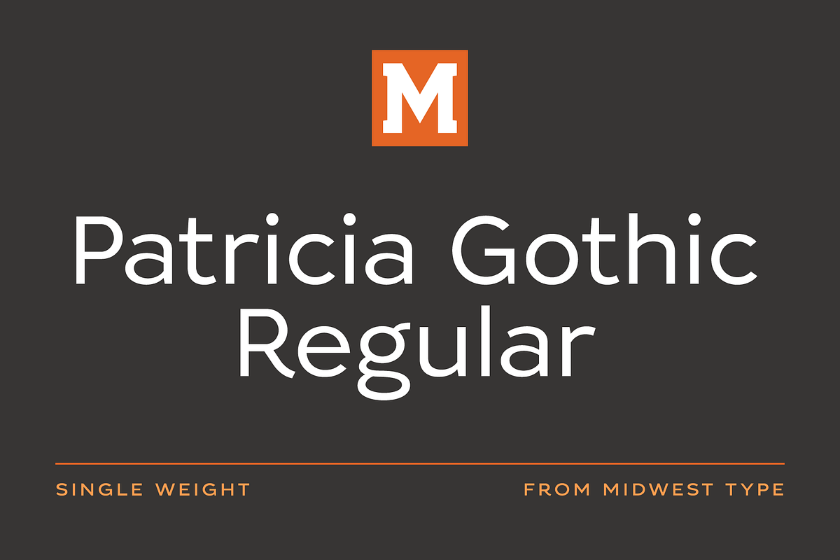 Patricia Gothic Regular in Gothic Fonts - product preview 8