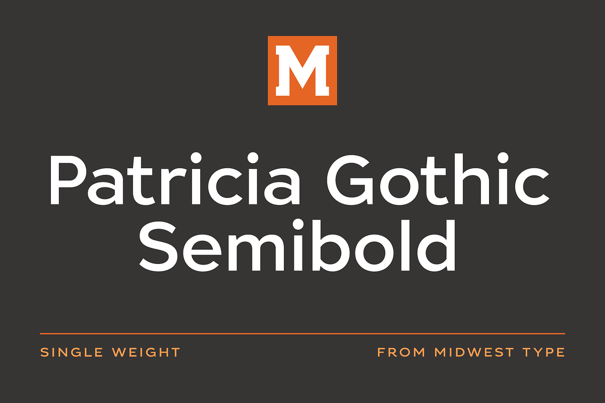Patricia Gothic SemiBold in Gothic Fonts - product preview 8