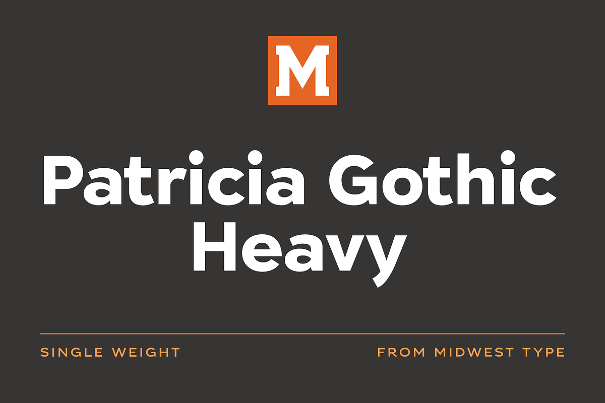 Patricia Gothic Heavy in Gothic Fonts - product preview 8