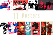 MMA/Fight club vintage grunge poster