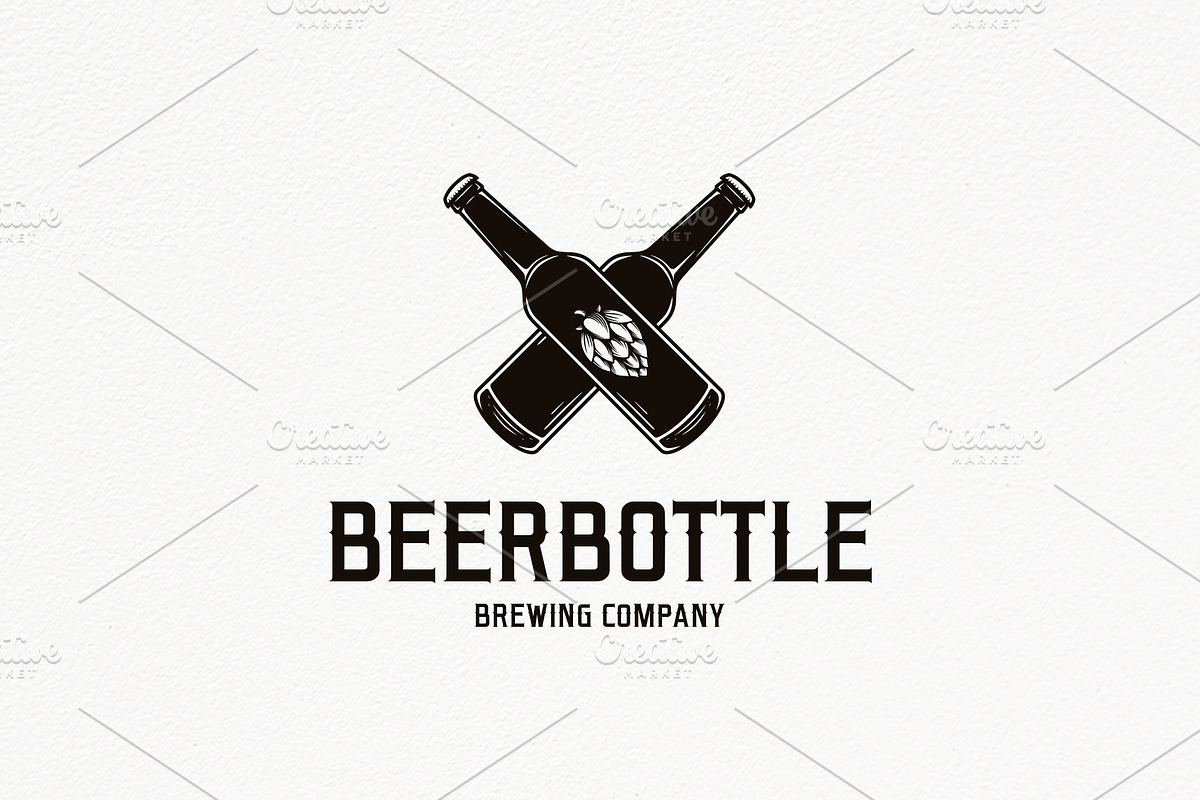 Beer Bottle Logo Template in Logo Templates - product preview 8