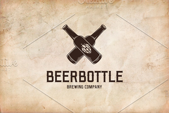 Beer Bottle Logo Template in Logo Templates - product preview 1