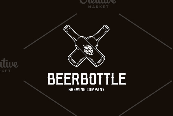 Beer Bottle Logo Template in Logo Templates - product preview 2