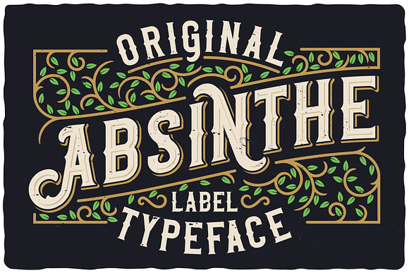 Original Absinthe Layered Font in Blackletter Fonts - product preview 2