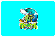 coco surf - Mascot & Esport Logo