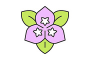 Bougainvillea flower color icon