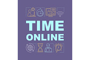Time online word concepts banner