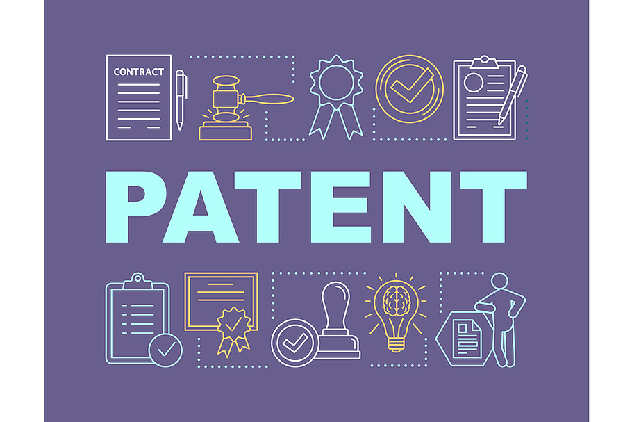 Patent word concepts banner in Icons - product preview 8