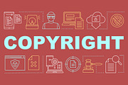 Copyright word concepts banner