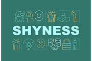 Shyness word concepts banner