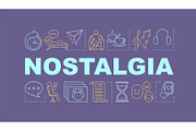 Nostalgia word concepts banner