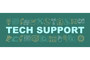 Tech support word concepts banner