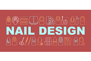 Nail design word concepts banner