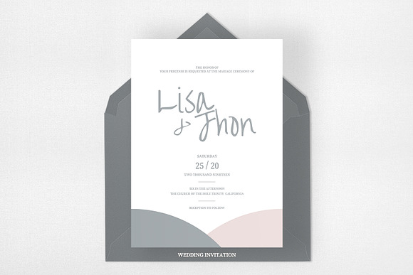 Wedding Invitation Suite - Lisa in Wedding Templates - product preview 1