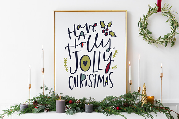 A Hand Lettered Christmas Kit in Illustrations - product preview 6