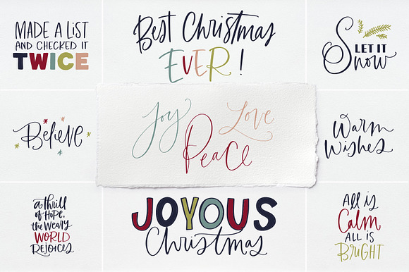 A Hand Lettered Christmas Kit in Illustrations - product preview 9