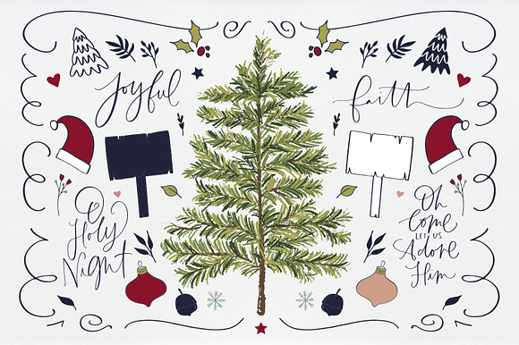 A Hand Lettered Christmas Kit in Illustrations - product preview 15
