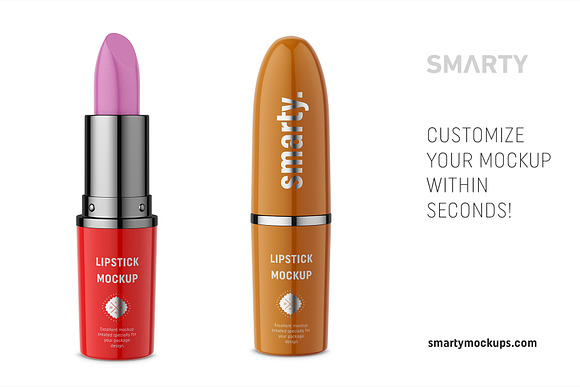 Lipstick mockup in Product Mockups - product preview 1