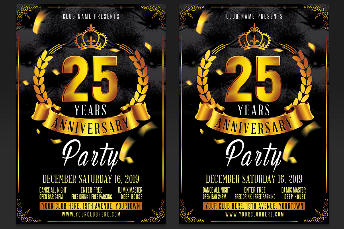 Anniversary Celebration Flyer PSD in Flyer Templates - product preview 8