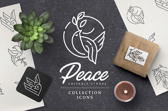 Peace & charity logos & icons in Icons - product preview 7