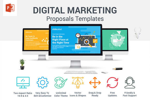Top Digital Marketing Proposals PPT in PowerPoint Templates - product preview 2