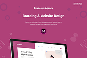 Devdesign Agency XD UI Website