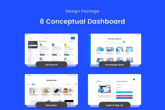 Square Dashboard UI Kit (NEW UPDATE) in UI Kits and Libraries - product preview 5