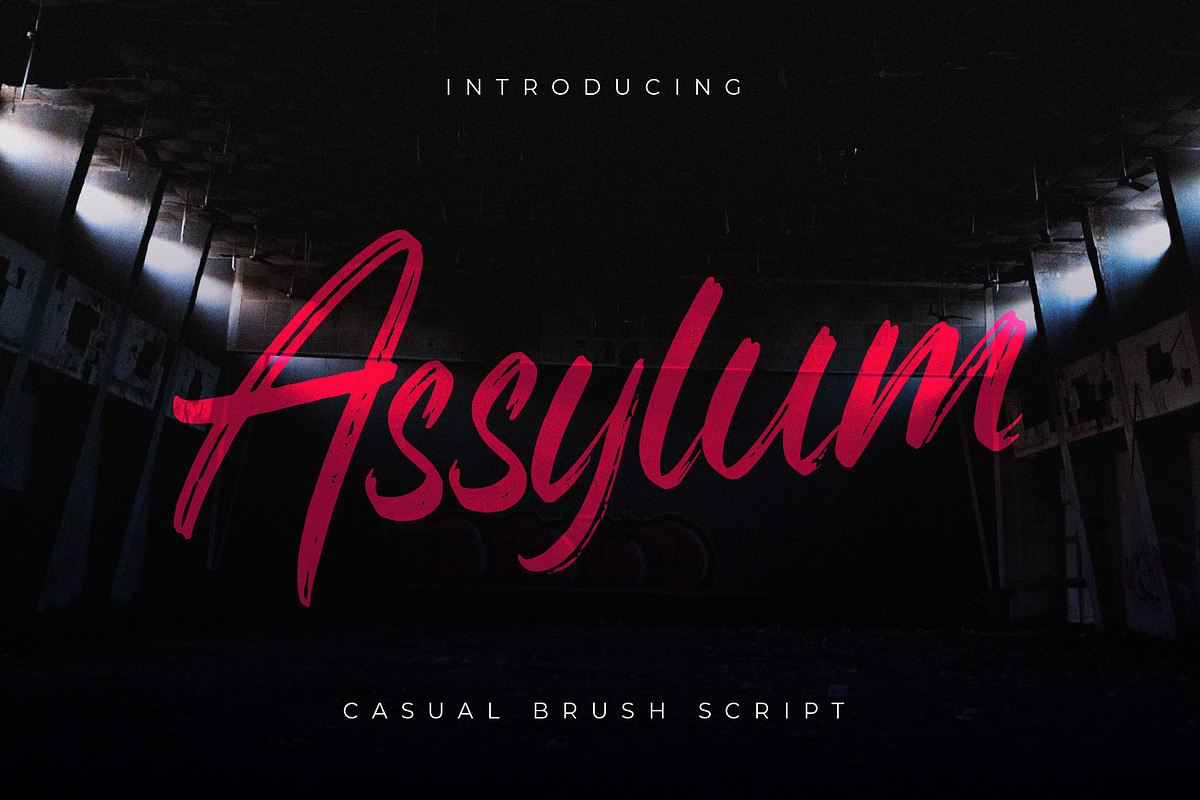 Assylum Font in Script Fonts - product preview 8