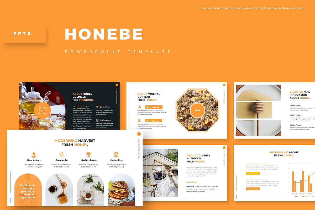 Honebee - Powerpoint Template in PowerPoint Templates - product preview 8