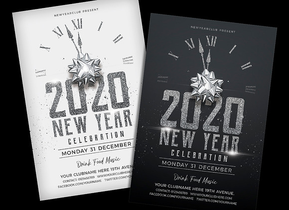 New Year Party in Flyer Templates - product preview 1