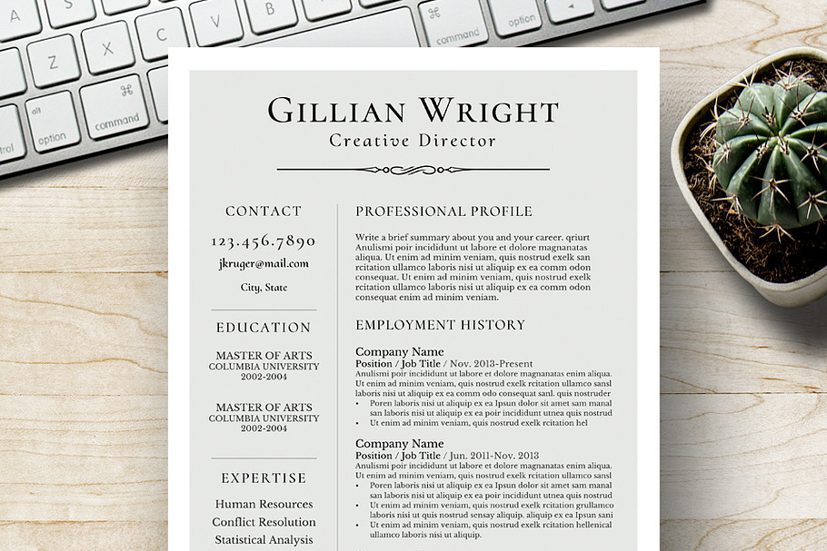 Resume Template + Cover Letter in Letter Templates - product preview 8
