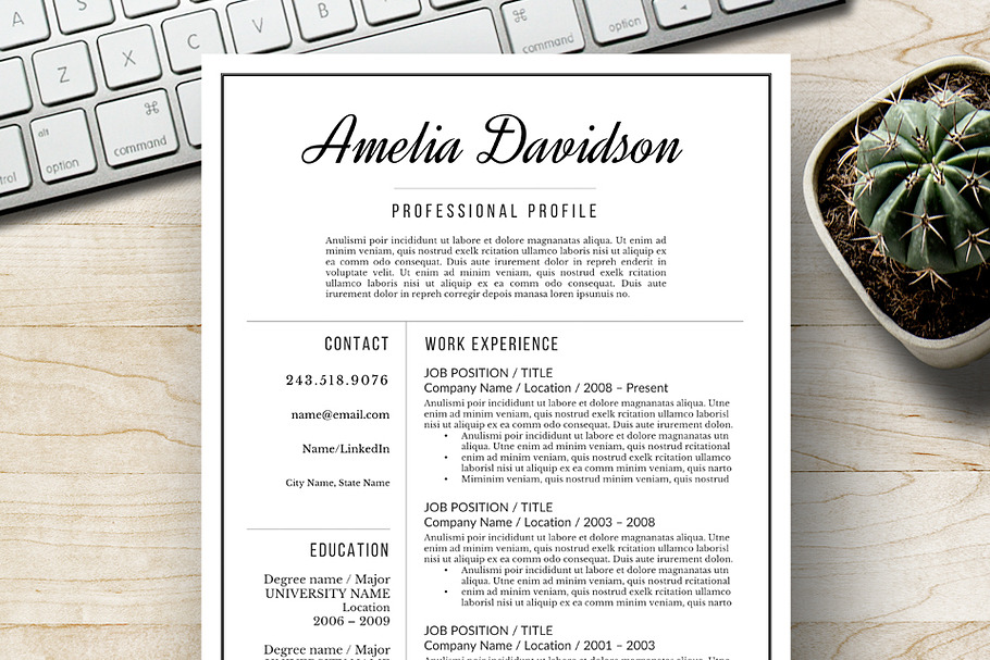 Resume and Cover Letter in Letter Templates - product preview 8