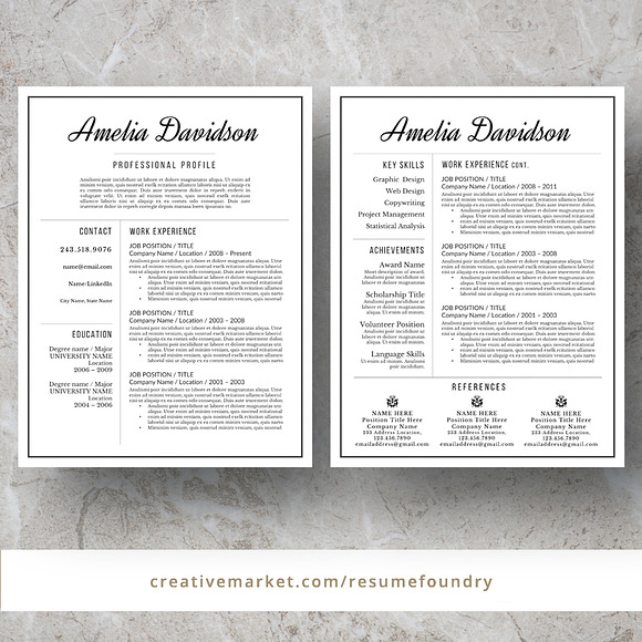 Resume and Cover Letter in Letter Templates - product preview 1