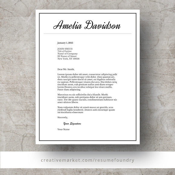 Resume and Cover Letter in Letter Templates - product preview 2