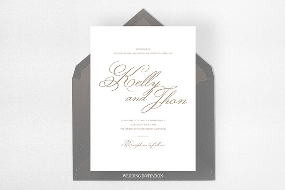 Minimal Gold White Wedding Suite in Wedding Templates - product preview 1