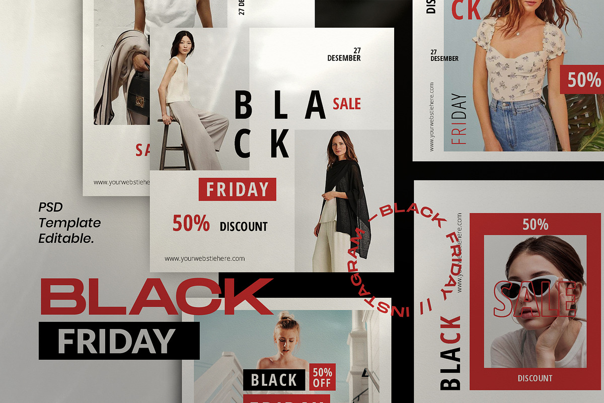 Black SALE!! - Social Media Template in Instagram Templates - product preview 8