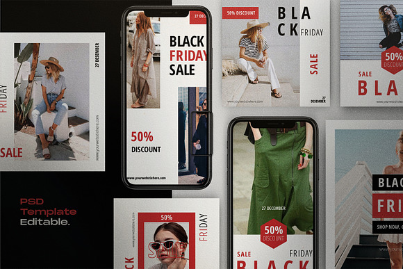 Black SALE!! - Social Media Template in Instagram Templates - product preview 1