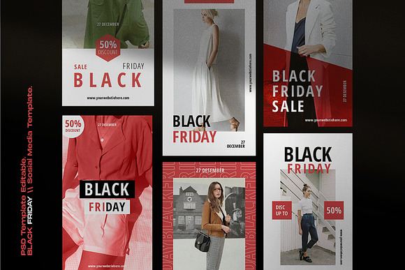 Black SALE!! - Social Media Template in Instagram Templates - product preview 2