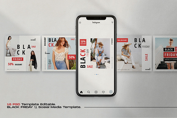 Black SALE!! - Social Media Template in Instagram Templates - product preview 3