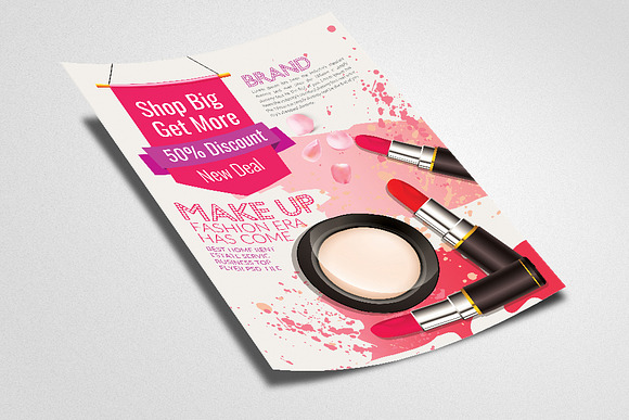 Cosmetics & Make Up Sale Offer Flyer in Flyer Templates - product preview 1