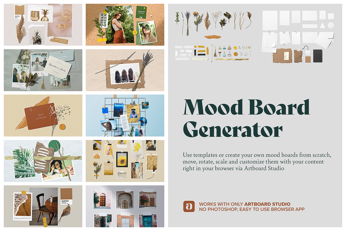 Mood Board Generator in Scene Creator Mockups - product preview 8