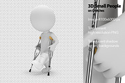 3D Small People - on Crutches