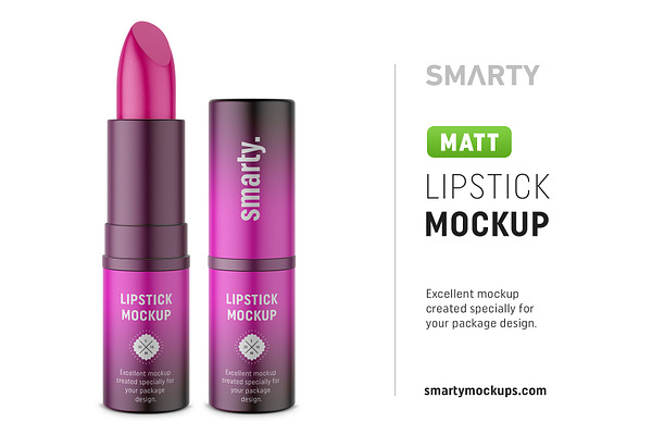 Matt lipstick mockup