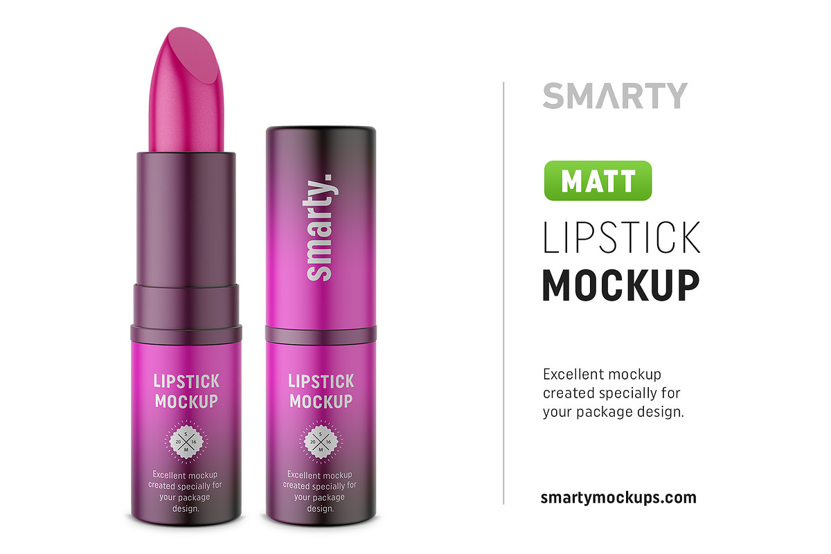 Matt lipstick mockup in Product Mockups - product preview 8