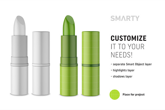 Matt lipstick mockup in Product Mockups - product preview 1